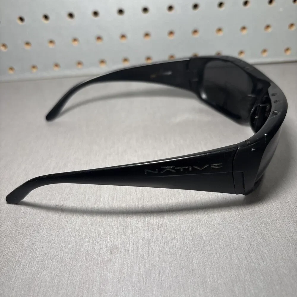 Native Sunglasses Throttle Asphalt Eyewear Black Polarized Wrap FRAMES ONLY